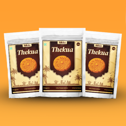 Thekua – 750g | Pack Of 3 | Handmade Traditional Sweet Snack with Desi Ghee and Extra Love